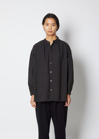 Twill Dobby Black-Mud Dyed Shirt