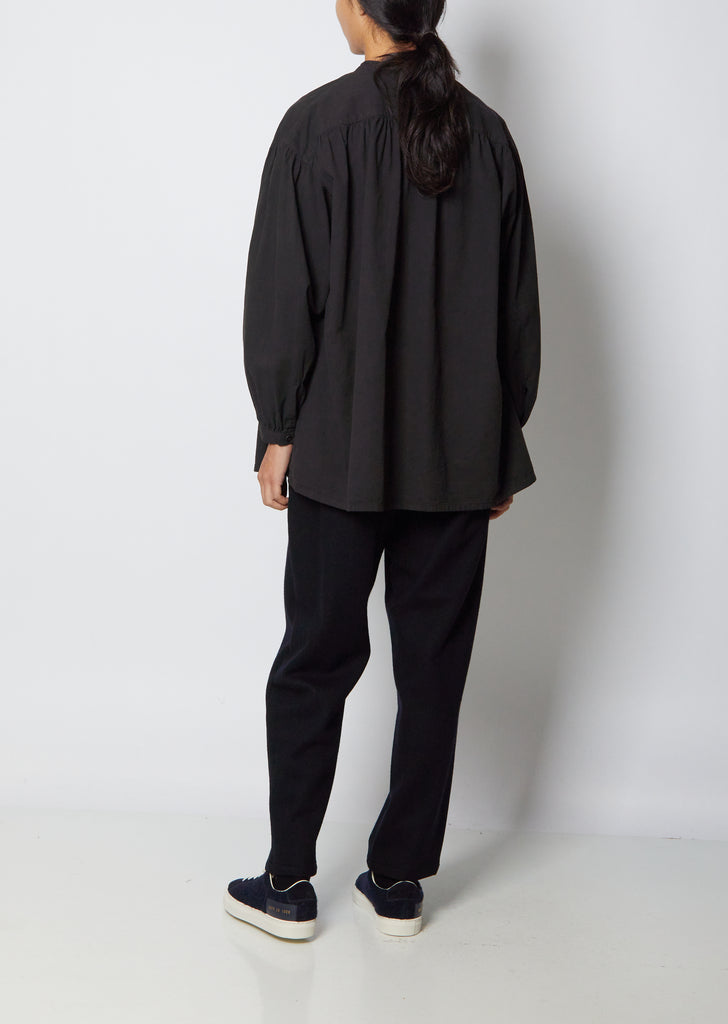 Twill Dobby Black-Mud Dyed Shirt