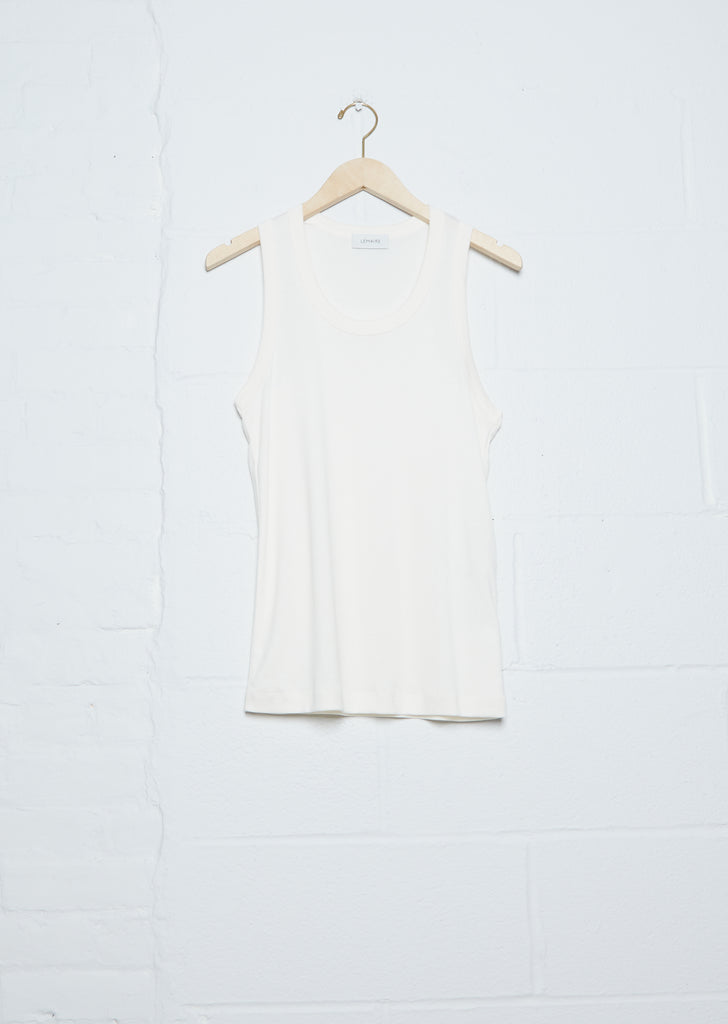 Rib Tank Top — Chalk