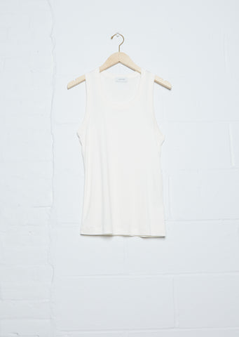 Rib Tank Top — Chalk