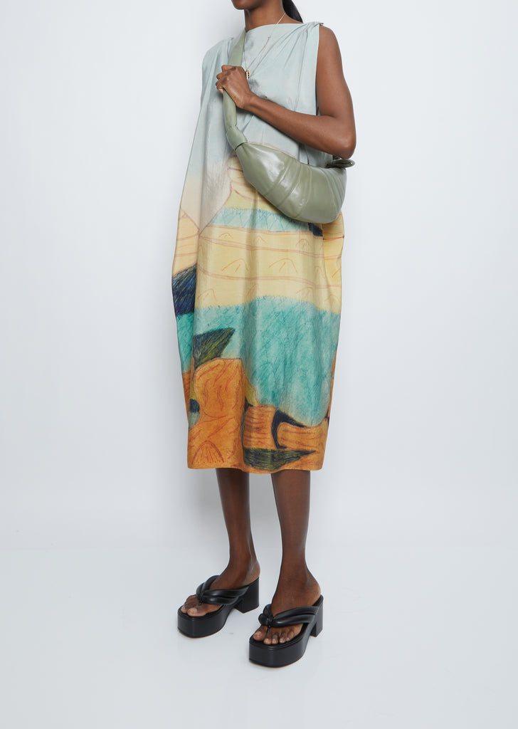 Small Croissant Bag — Hedge Green