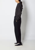 Wool Plaid Pants — Dark Navy