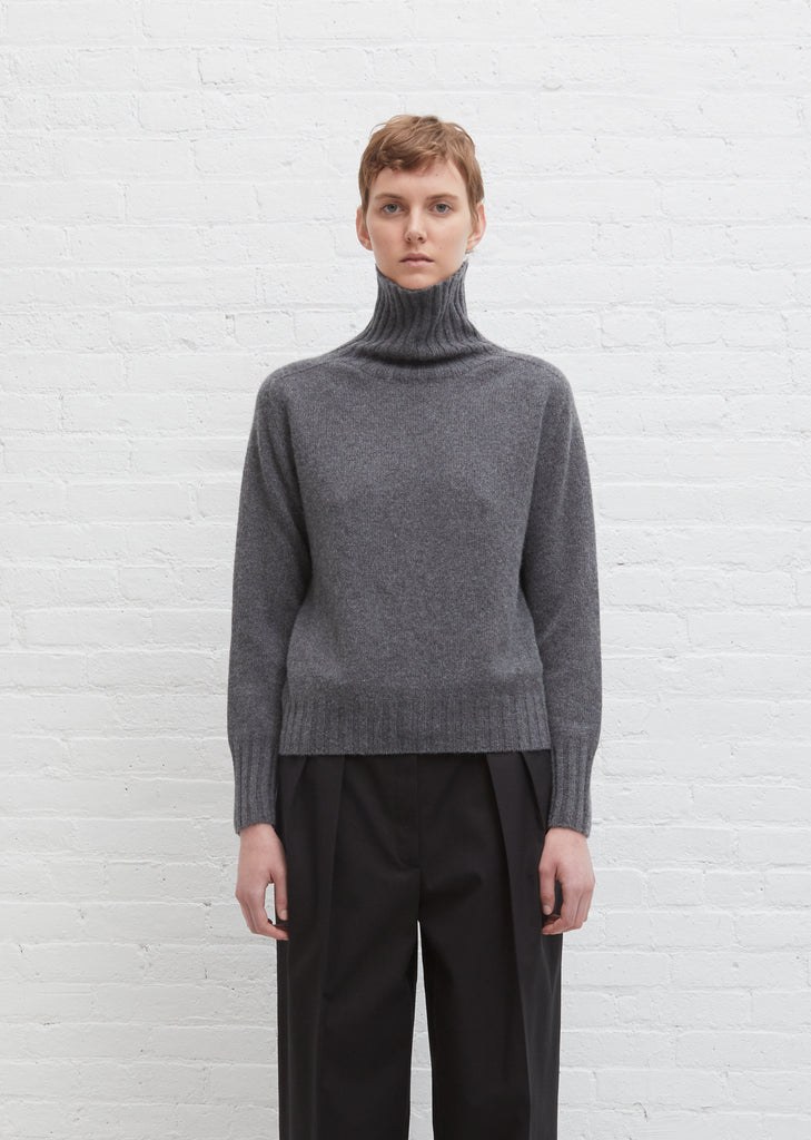 Cashmere Wide Roll Neck
