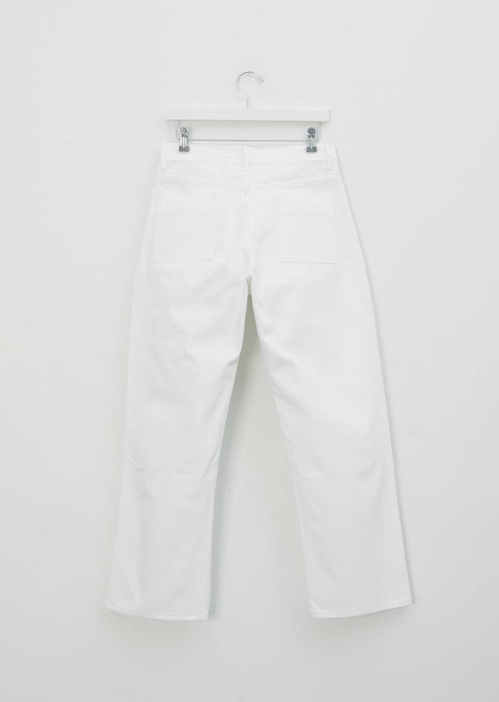 Ruthe Cotton Jean — White