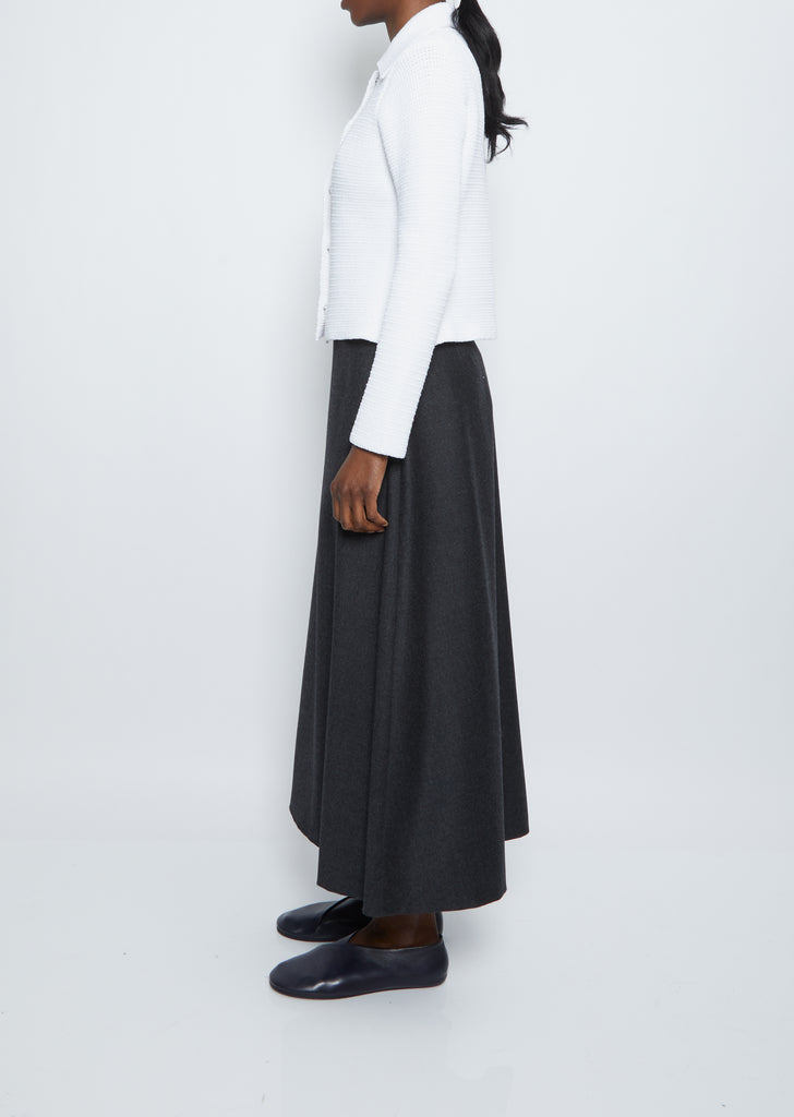 Collared Cardigan — White