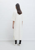 Meden Fleeceback Jersey Dress — Milk