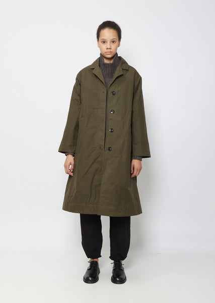 Military Mac Jacket— Dark Khaki – La Garçonne