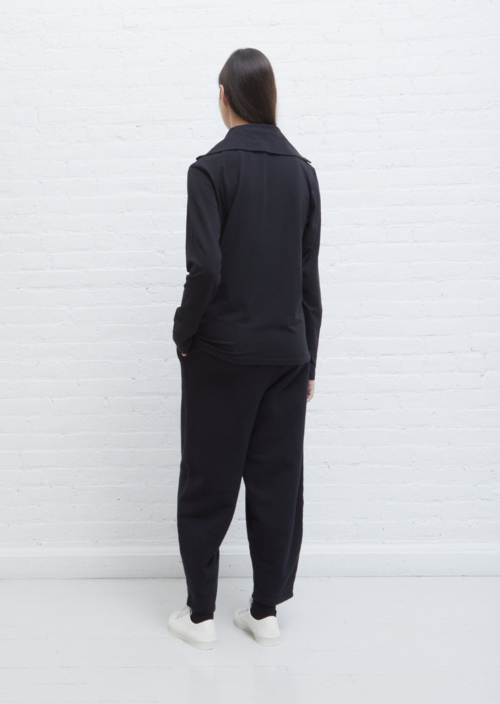 Farley Fleeceback Jersey Pant — Black