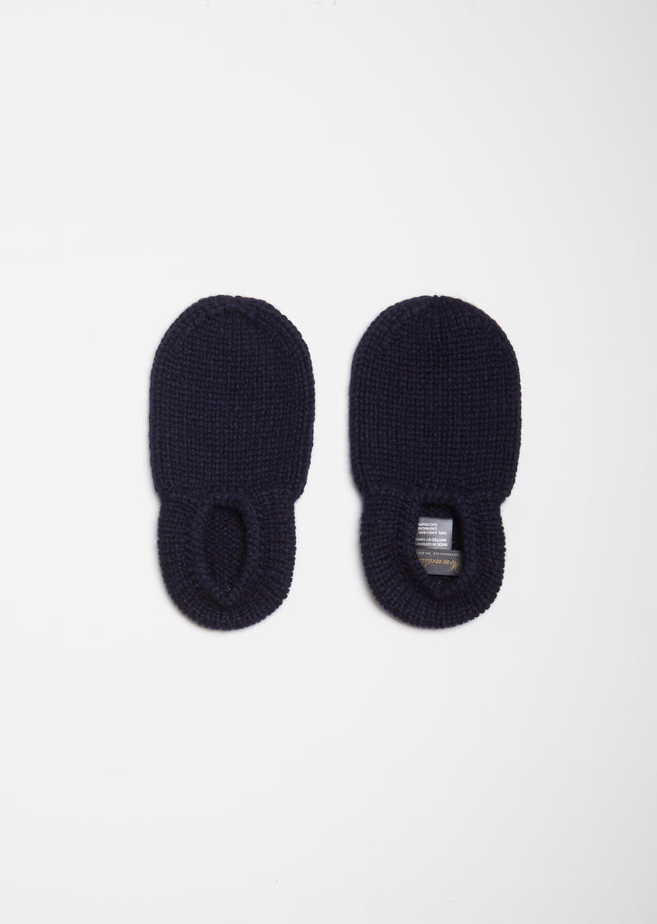 Brooklyn Cashmere Lounge Socks — Navy