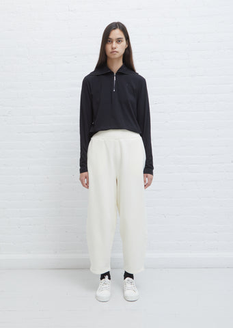 Farley Fleeceback Jersey Pant — Milk