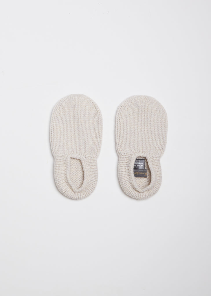 Brooklyn Cashmere Lounge Socks — Oatmeal/Putty