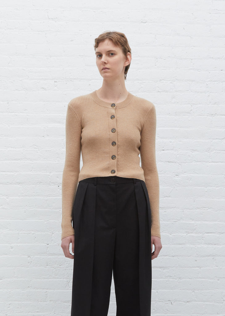 Contoy Cropped Cardigan – Camel