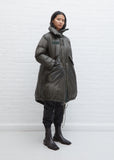 Down Coat — Khaki