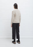Shrunken Textured Cardigan