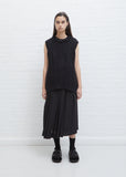 Sculpted Vest — Black