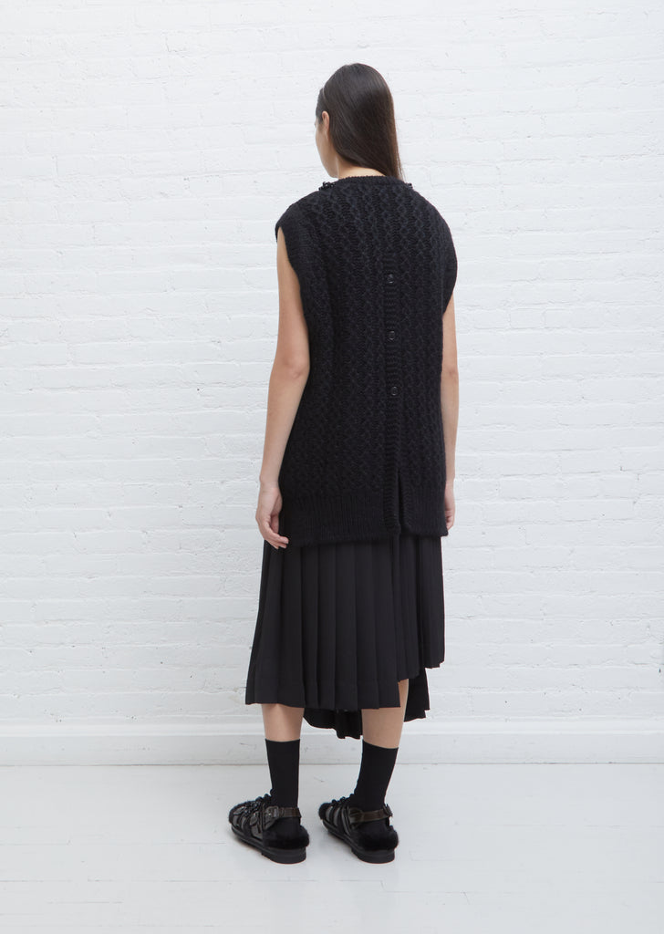 Sculpted Vest — Black