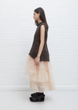 Sculpted Vest — Brown / Jet
