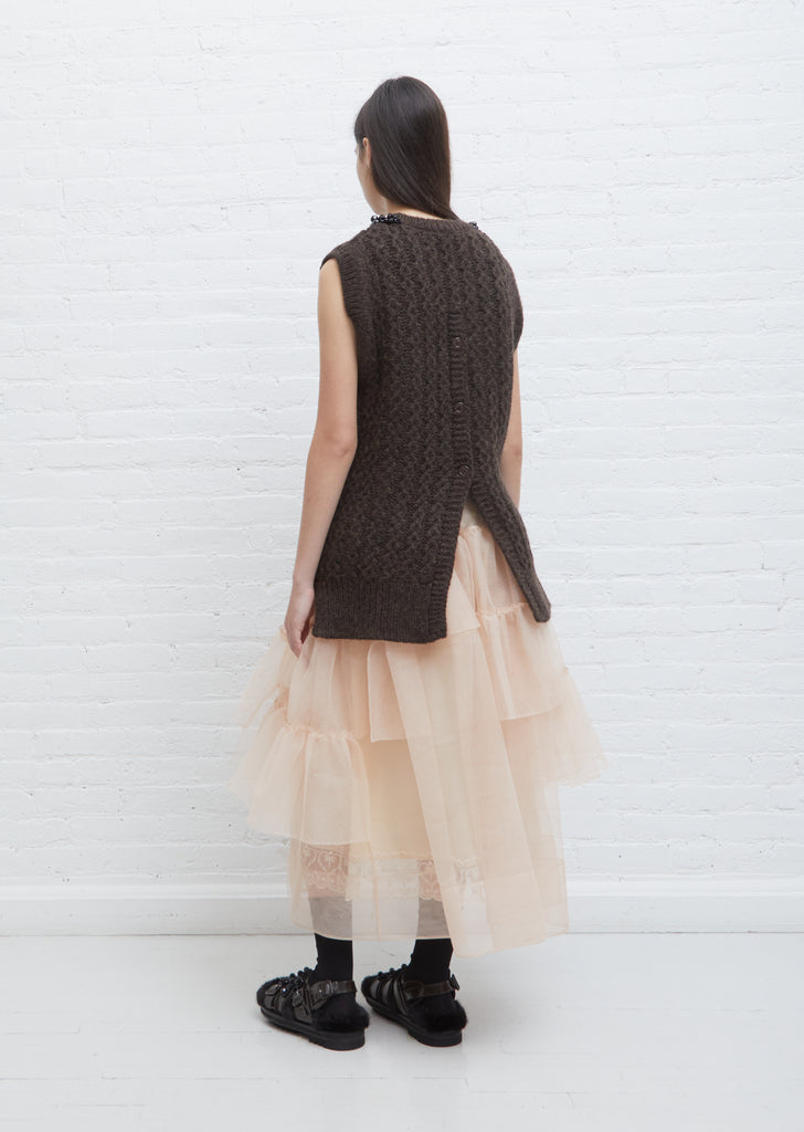 Sculpted Vest — Brown / Jet