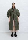 Sculpted Coat W/ Faux Fur