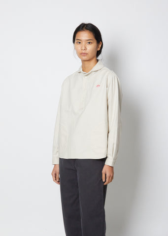 Round Collar Shirt — Oyster