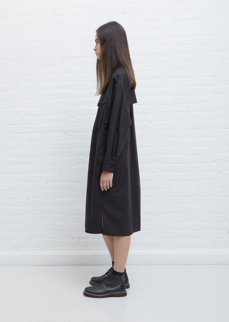 Storm Flap Dress — Black