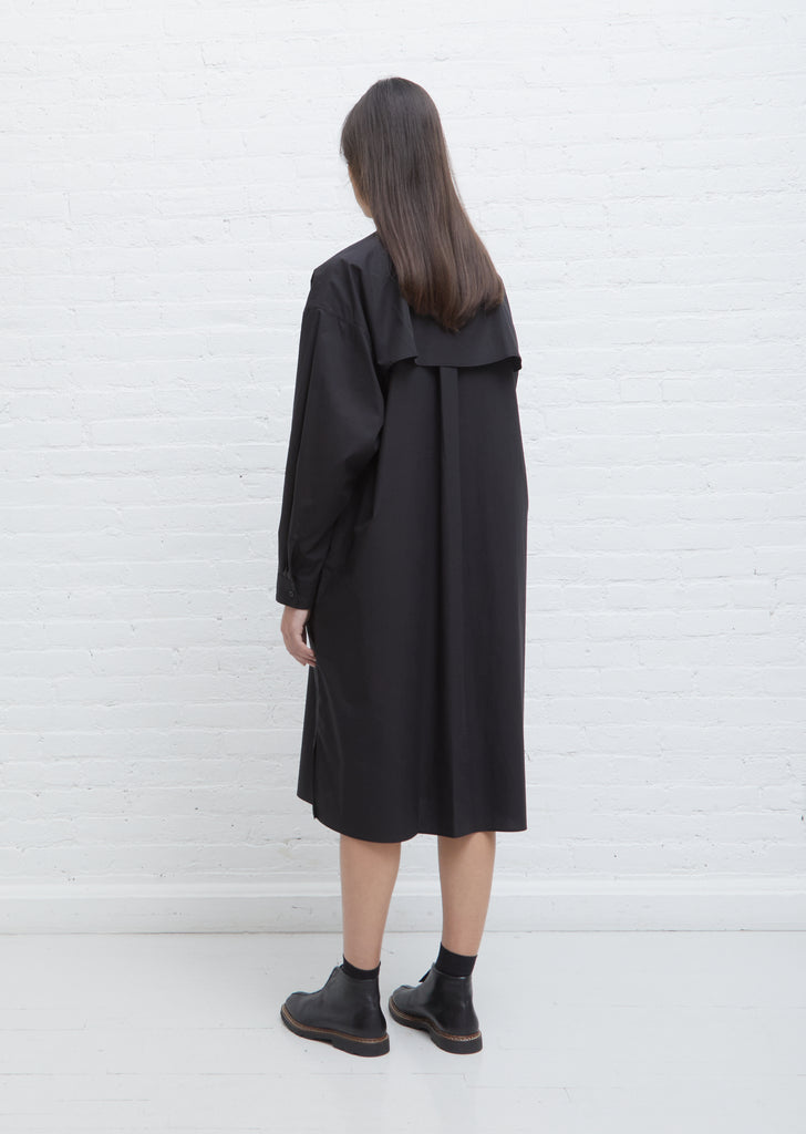 Storm Flap Dress — Black