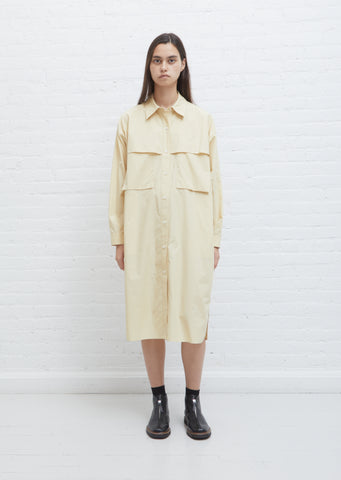 Storm Flap Dress — Custard