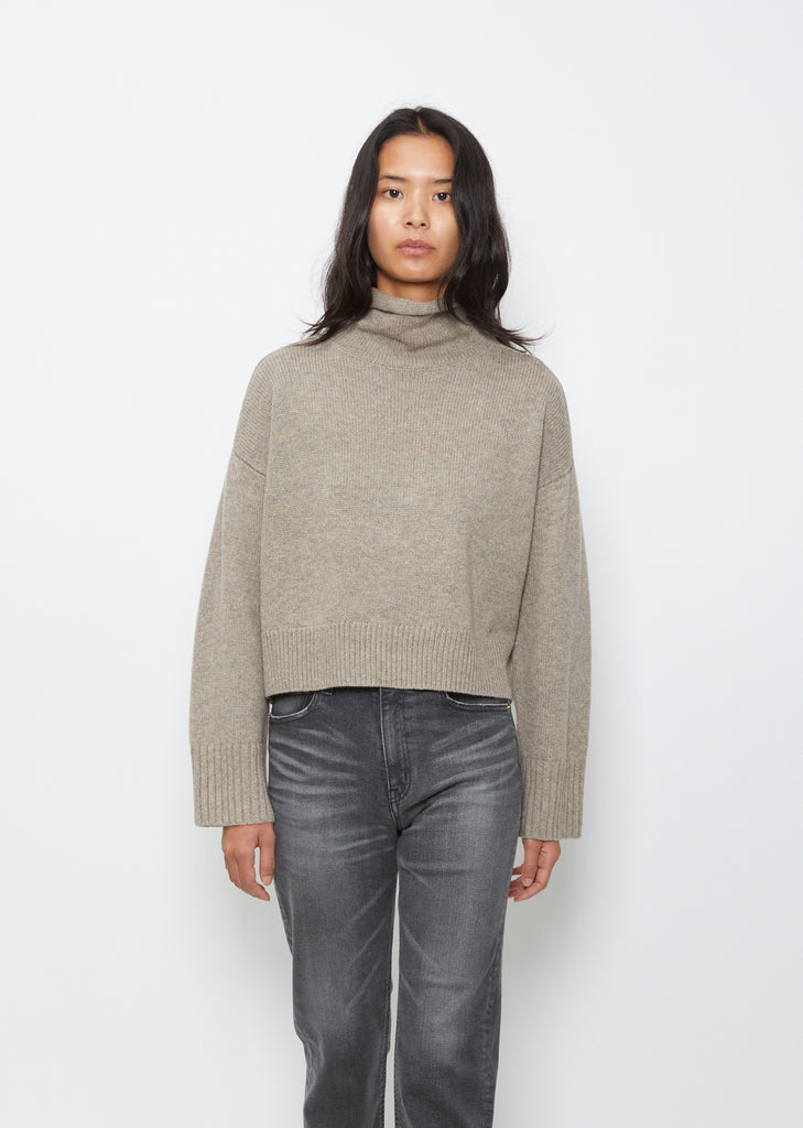 Collar Sweater — Ashes Melange
