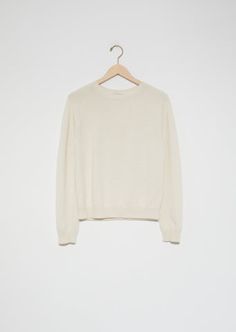 Cotton-Cashmere Crewneck Sweater — Canvas Twist