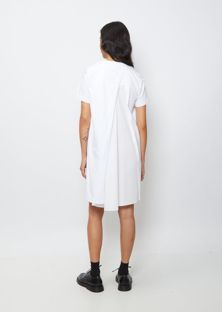 Cotton Poplin x Jersey Dress
