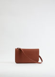 Isabella Small Round Shoulder Bag — Dark Honey