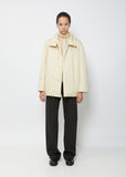 Wadded Asymmetrical Jacket — Mist