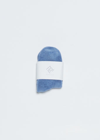 Buckle Ankle Socks — Blue