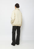Wadded Asymmetrical Jacket — Mist