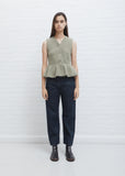 Denim Twisted Pants — Denim Indigo