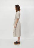 Dina Cotton Poplin Wrap Dress — Desert