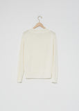 Linen-Wool Deep Trim Sweater