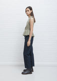 Denim Twisted Pants — Denim Indigo