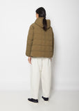 Middle Down Hooded Puffer Jacket