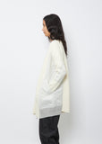 Nylon Twill x Wool Cardigan