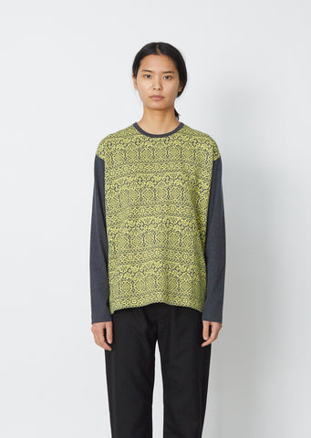 Floral Knitted T-Shirt