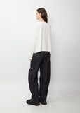 Long Sleeve Cotton T-Shirt — Optic White