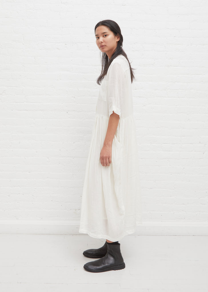 Relaxed Fit Airy Dress — Ivory