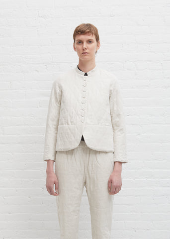 Jessica Padded Linen Jacket