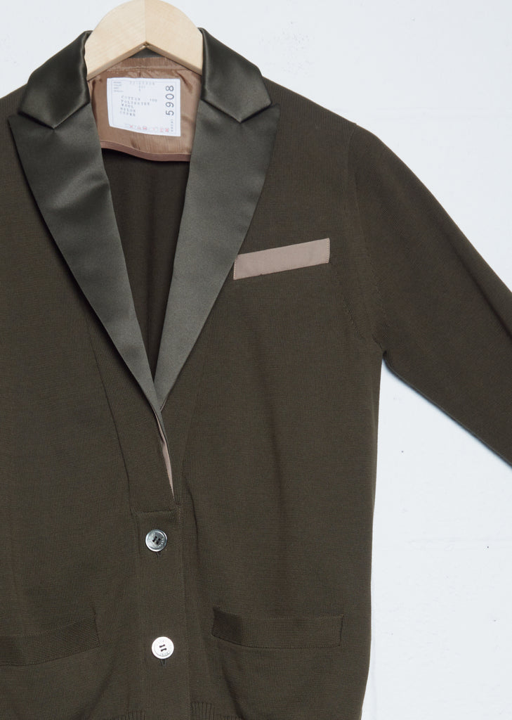 Suiting x Knit Jacket