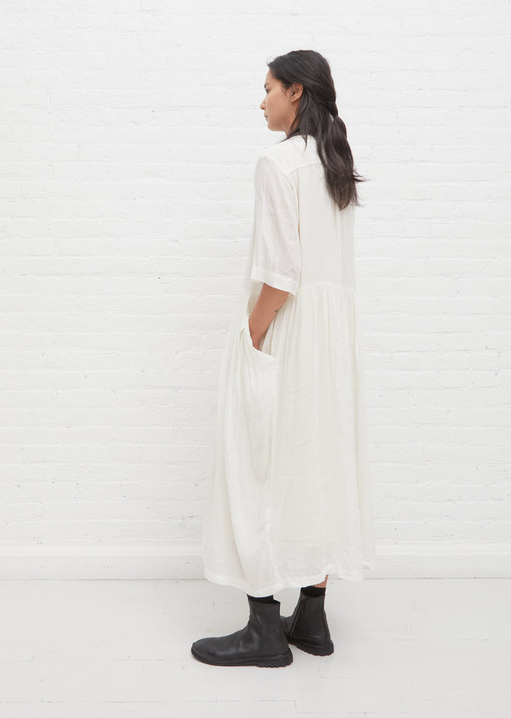 Relaxed Fit Airy Dress — Ivory