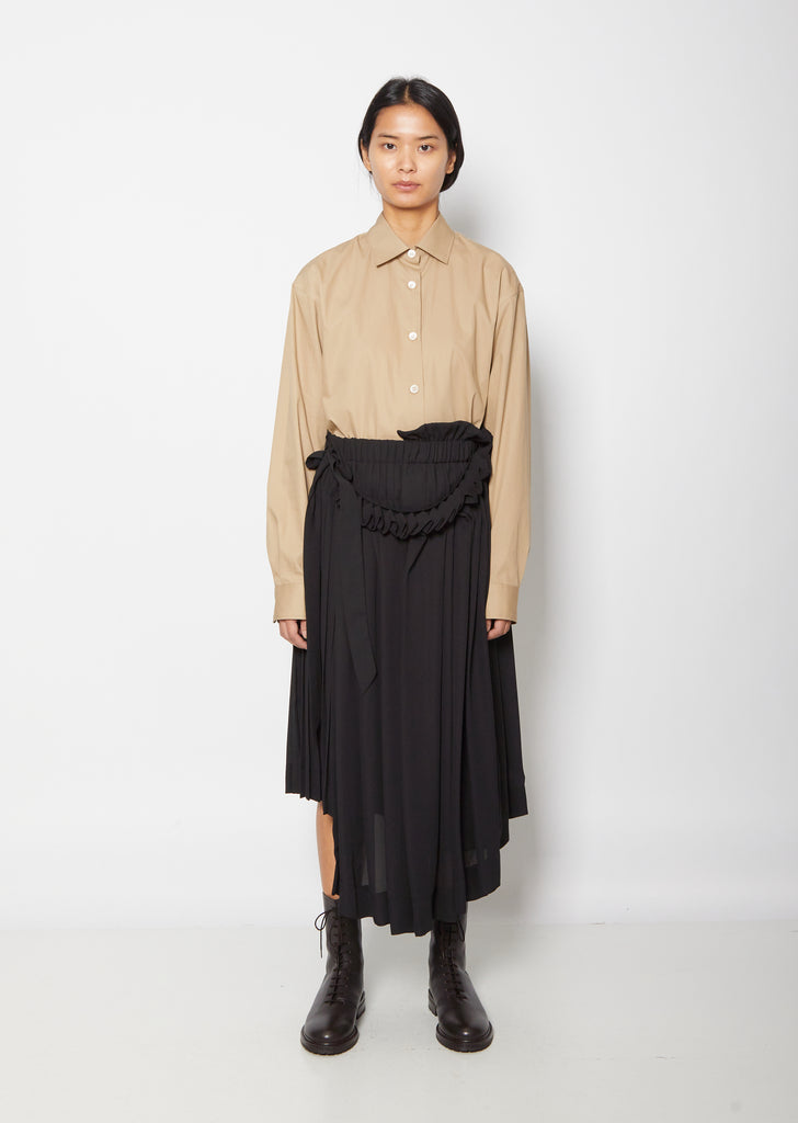 Pleated Midi Skirt