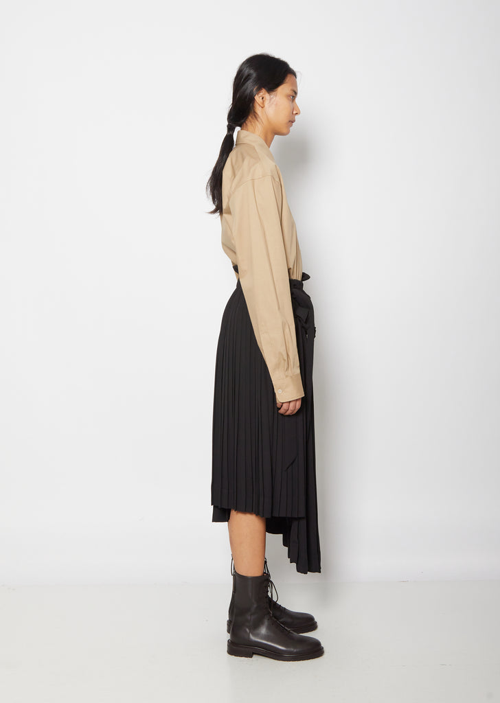 Pleated Midi Skirt