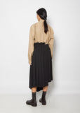 Pleated Midi Skirt