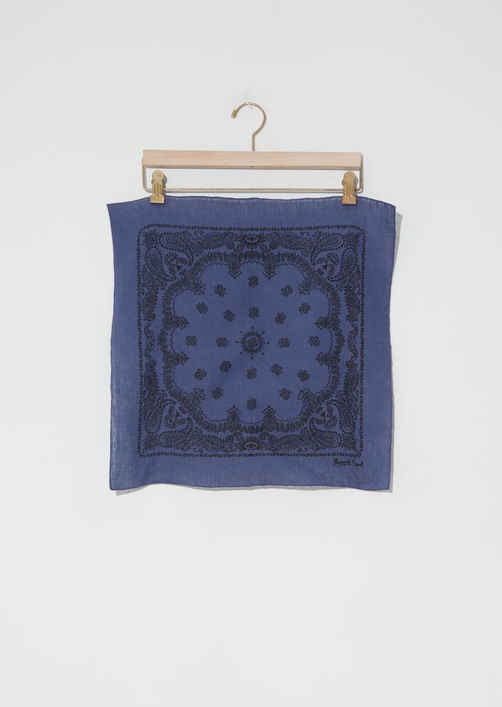 Linen Voile Paisely Print Scarf